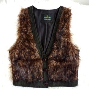 Vest Faux Fur I Love H81 Large Hollister
